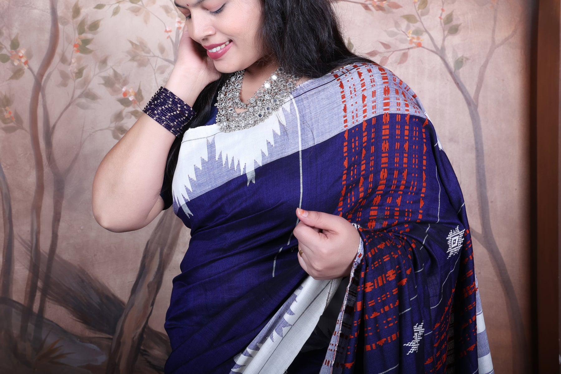 NISHITHA TEMPLE COTTON KOTPAD SAREE