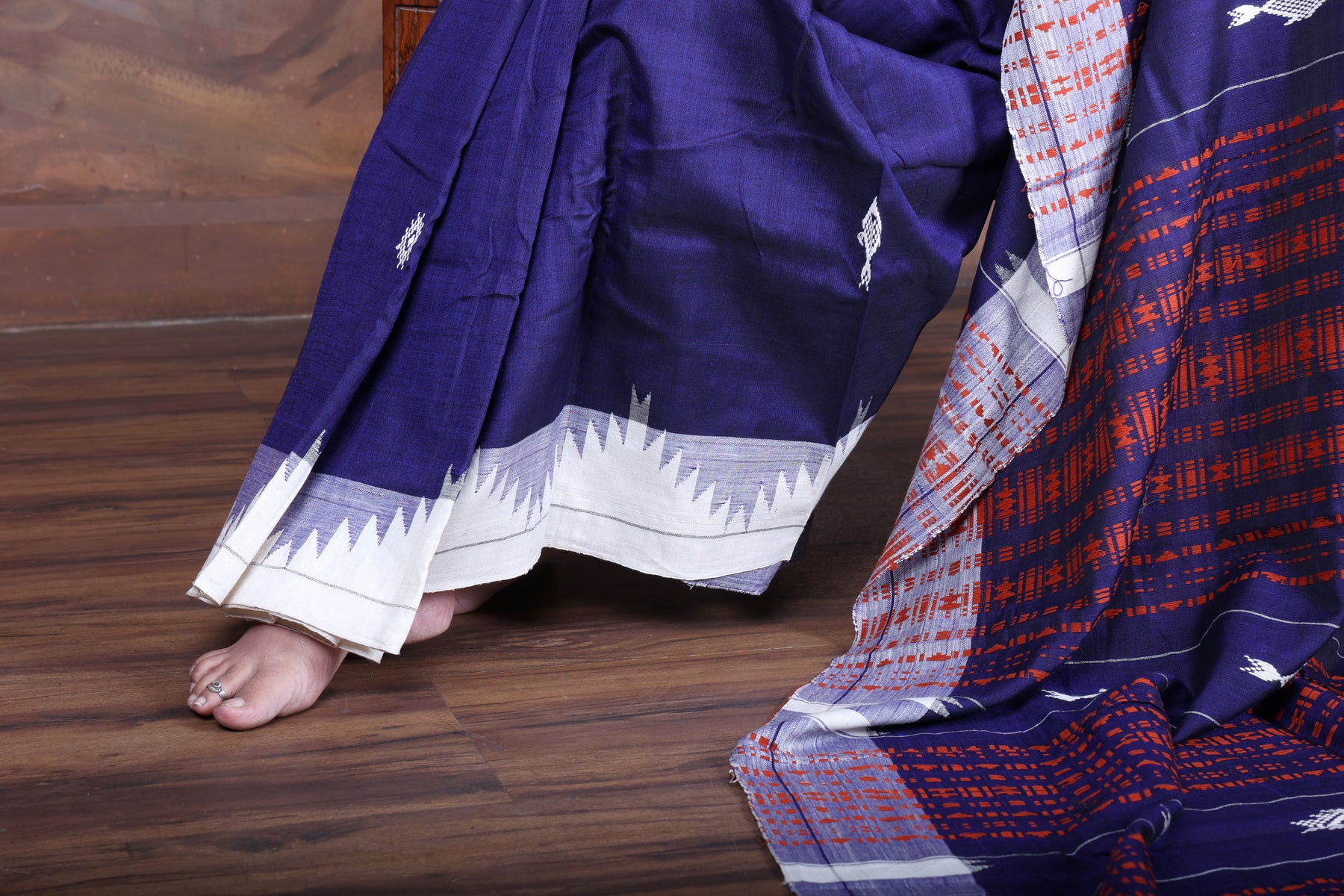 NISHITHA TEMPLE COTTON KOTPAD SAREE