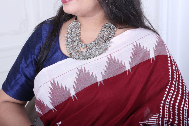 PALASH FISH MASTERWEAVE COTTON KOTPAD SAREE