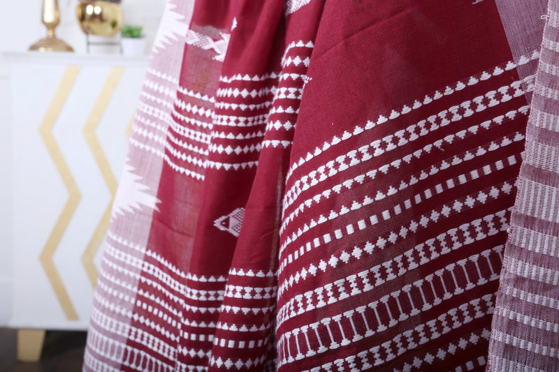 PALASH FISH MASTERWEAVE COTTON KOTPAD SAREE