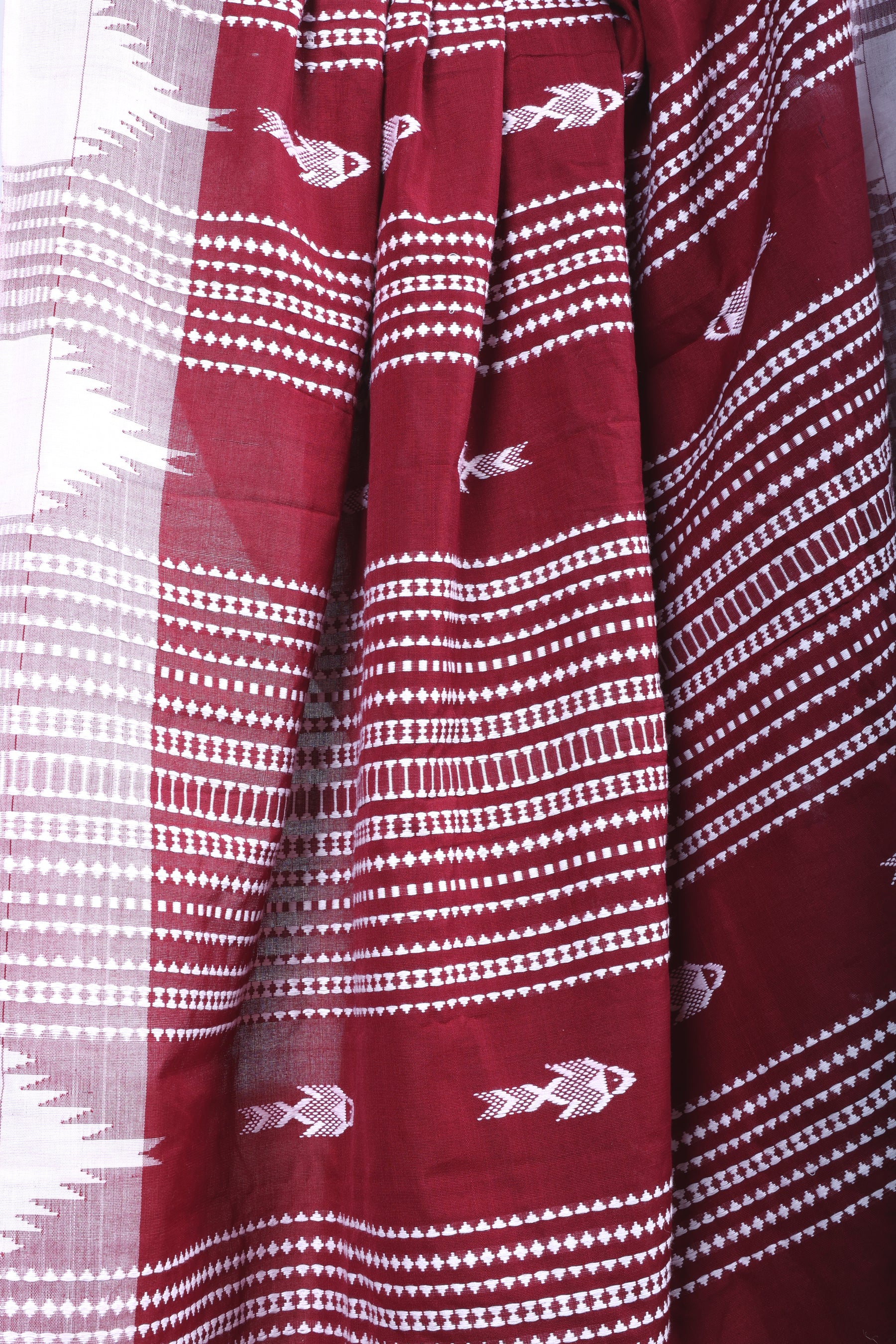 PALASH FISH MASTERWEAVE COTTON KOTPAD SAREE
