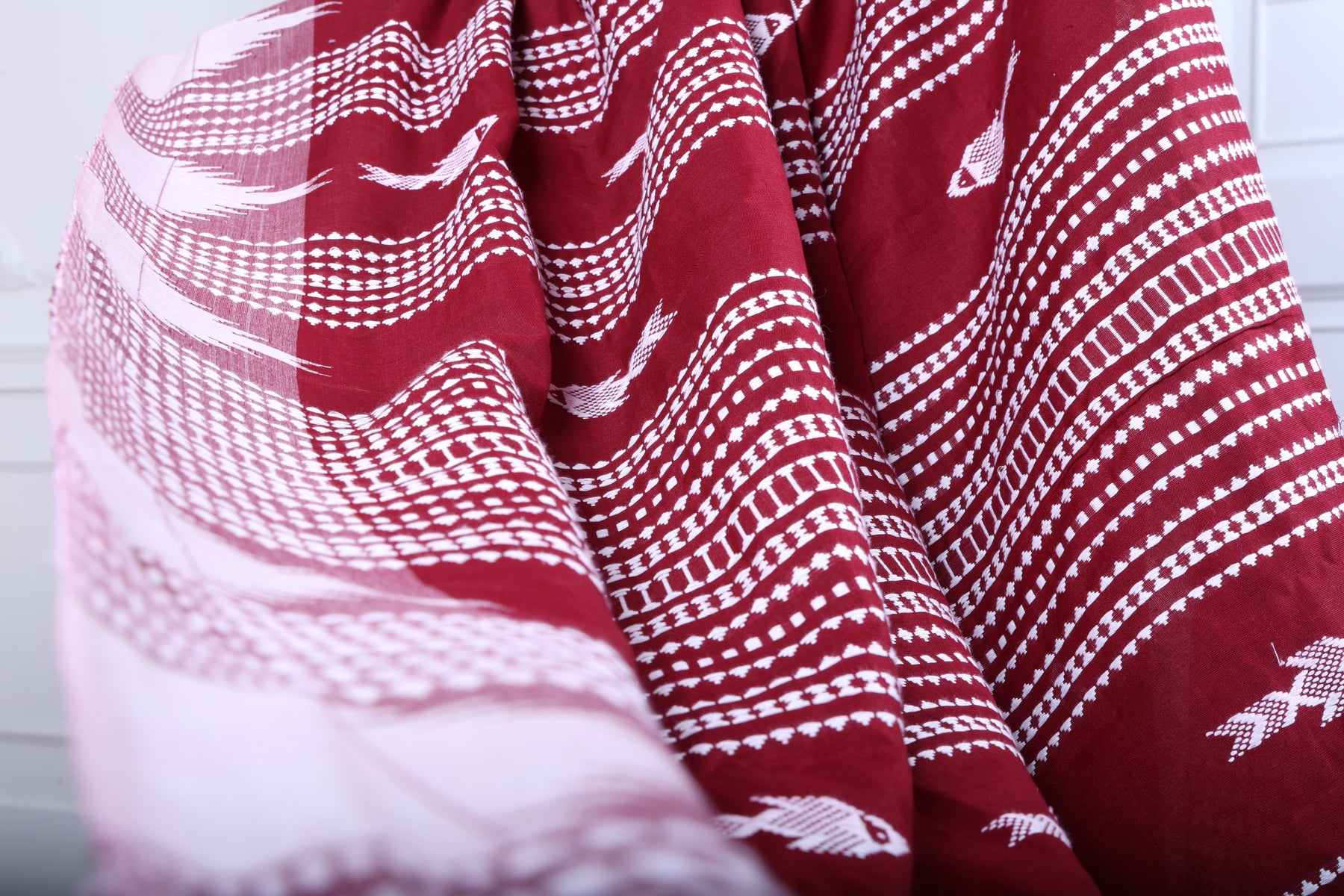 PALASH FISH MASTERWEAVE COTTON KOTPAD SAREE