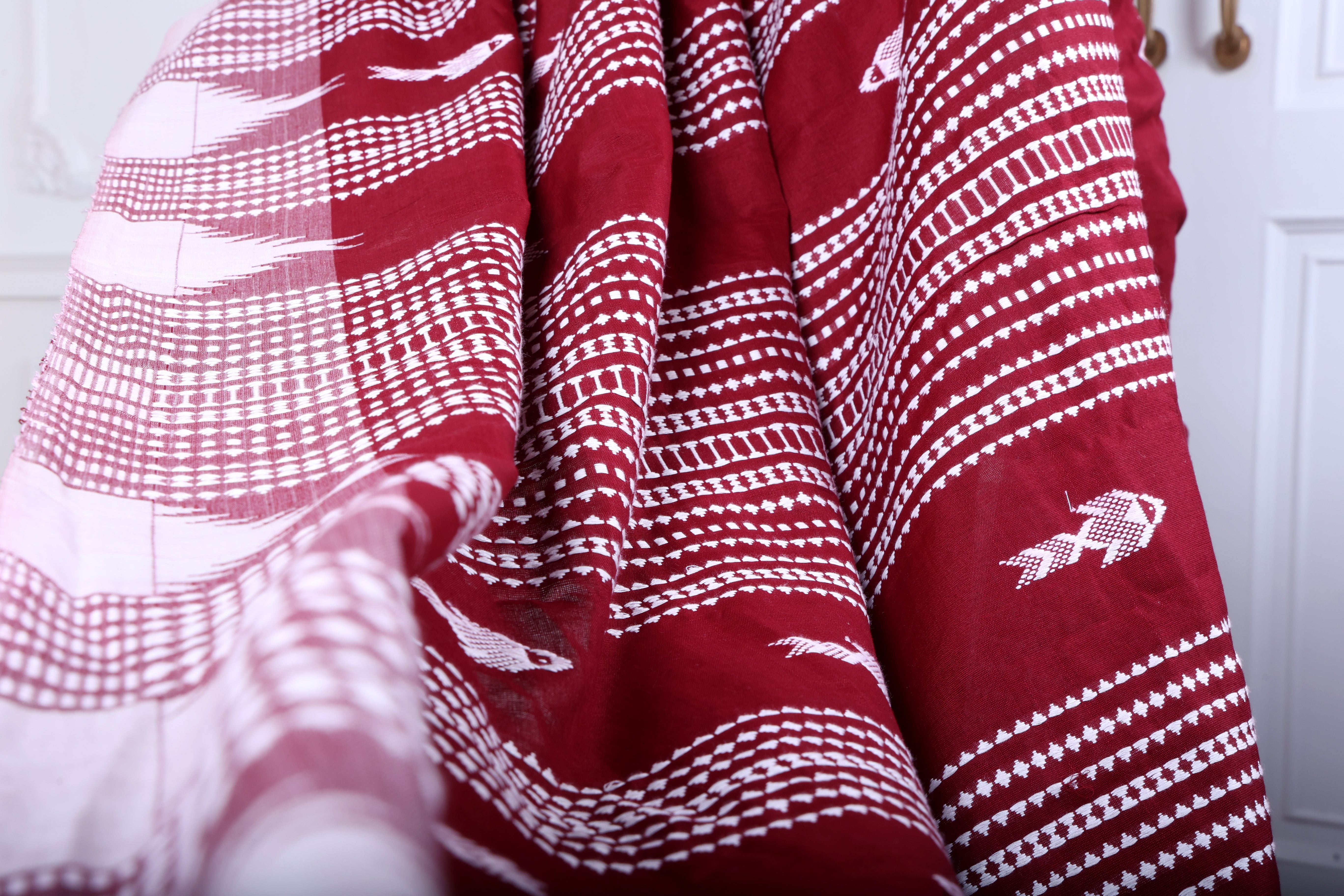 PALASH FISH MASTERWEAVE COTTON KOTPAD SAREE