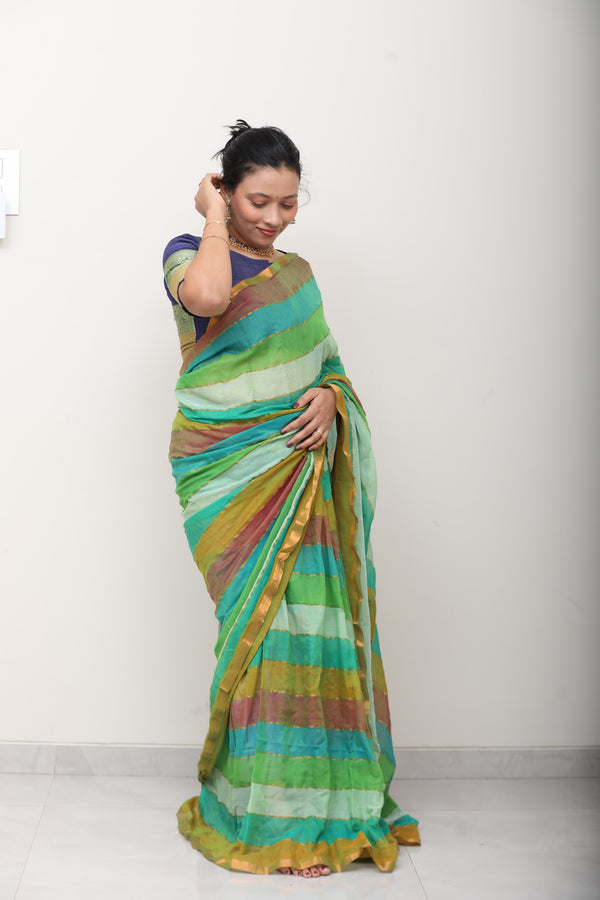 Striped Mulmul Cotton