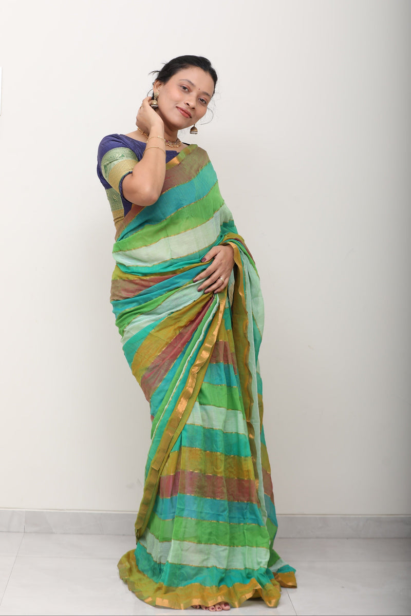 Striped Mulmul Cotton
