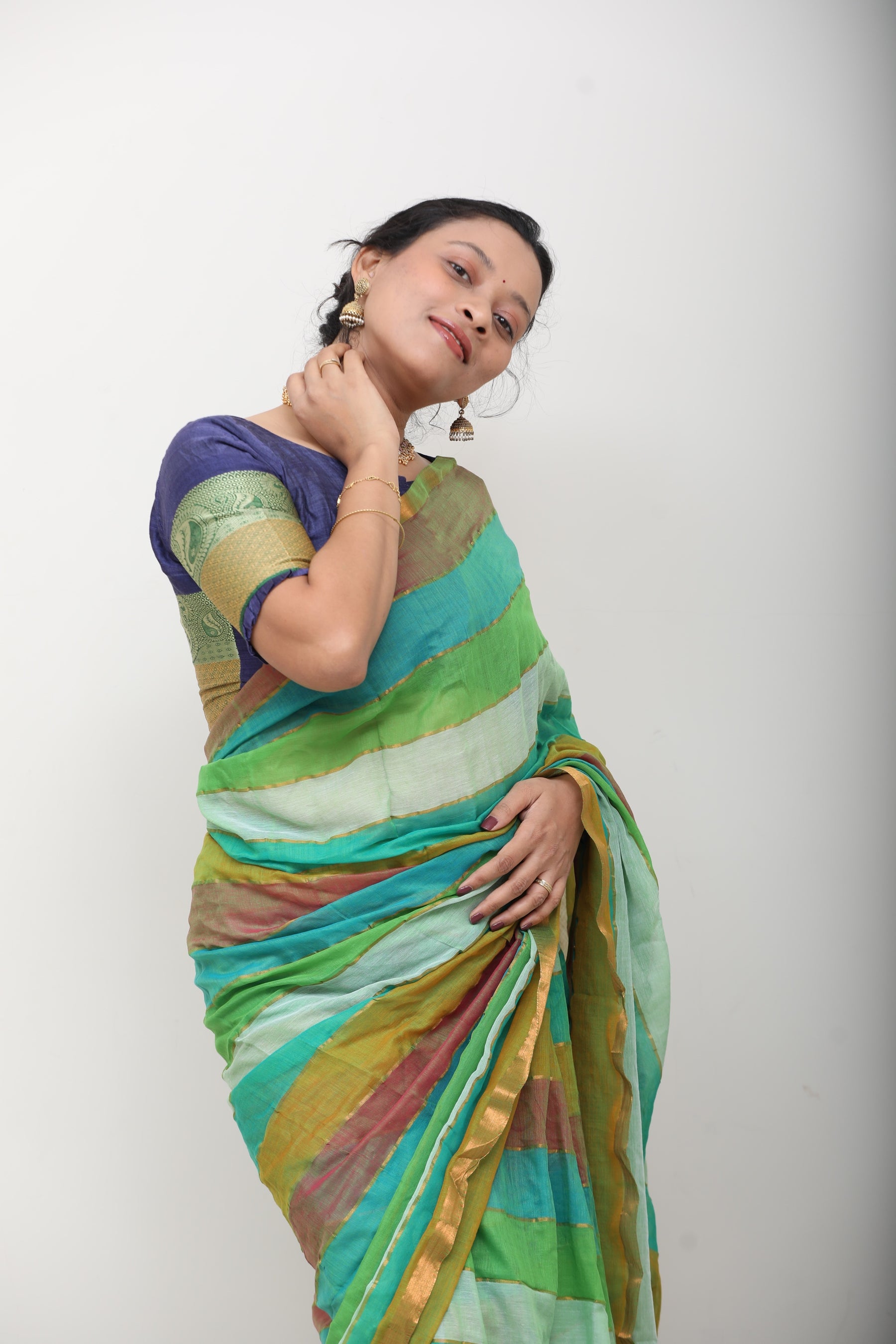 Striped Mulmul Cotton