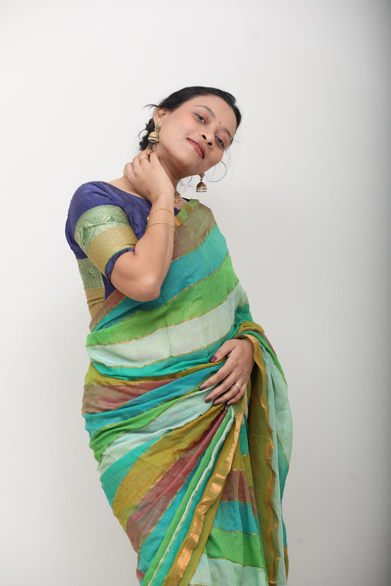 Striped Mulmul Cotton