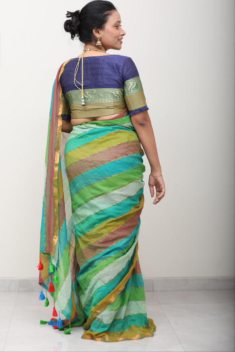 Striped Mulmul Cotton