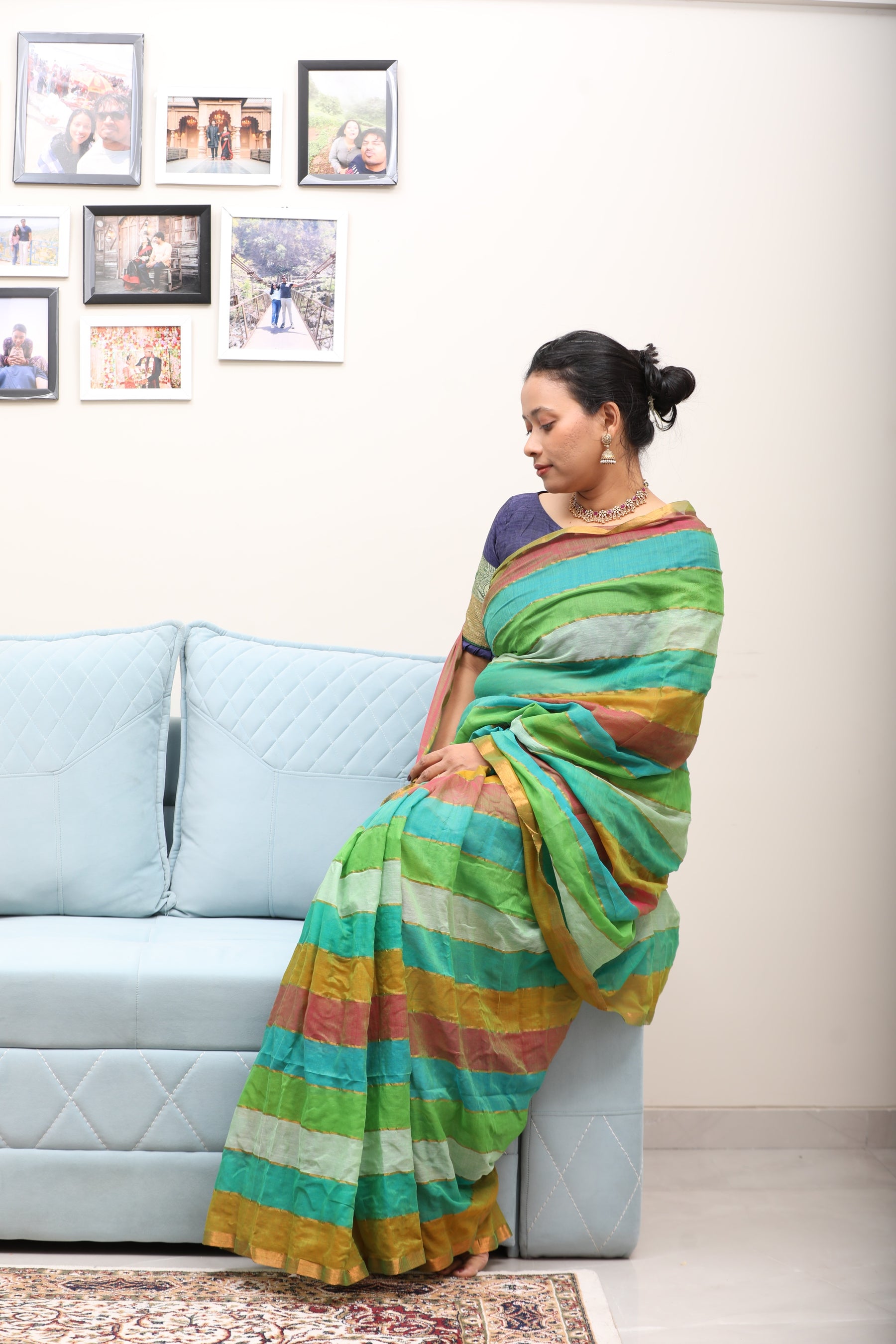 Striped Mulmul Cotton