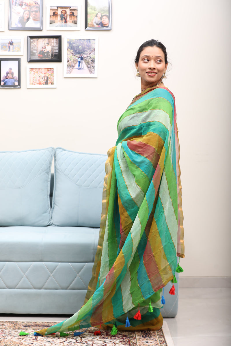 Striped Mulmul Cotton